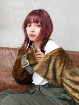 ラフィスヘアーロン 立川店(La fith hair rond) 【La fith】レッドカシス×オシャレウルフ