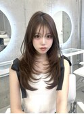 ミルクベージュ×ザクザクレイヤーカット◯  KAKO