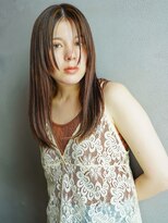 カンナ(Canna)&nbsp;レイヤーカット/デザインカラー/オリーブベージュ/髪質改善/20代