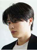 センターパートニュアンスパーマフェザーパーマコンマヘアウルフ