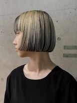 キャロルガーデンズ ボコカ 表参道(Carroll Gardens bococa)&nbsp;ボブ　ブリーチ　切りっぱなし　デザインカラー