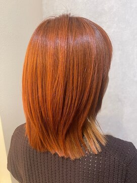ウィスプ 赤羽店(wisp) 秋のオレンジヘア×髪質改善トリートメント 艶カラー#3