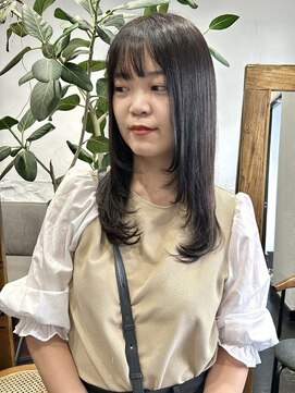 アルコイリスバイドールヘアー(ARCOIRIS by Dollhair) 韓国レイヤーザクザクレイヤーグレージュカラー艶髪絹髪都島