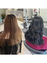 ガルボヘアー 桟橋店(garbo hair)&nbsp;ツヤカラーコリアンブラックオイルカラー