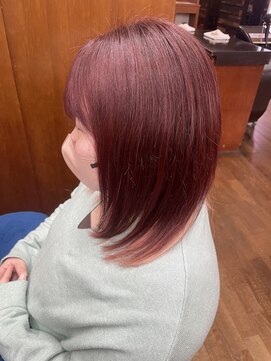トップヘアー 本店(TOP HAIR) 赤カラー/カシスカラー/20代30代40/倉敷