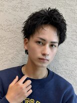 ロンド アンブル 四条烏丸(Lond ambre) 萱原大幹 アップバング/眉毛/短髪/メンズカット