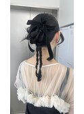 long  hair arrange