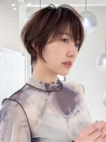 ロンドエニカ 大宮(Lond enika)&nbsp;ミニウルフレイヤーカット顔周り前髪韓国ショートボブ/大宮