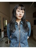 レイヤー/セミロング/暗髪