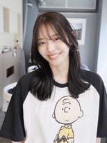 オルセン(OLSEN) ハイレイヤー/ミディアム/20代/顔周り/オリーブグレージュ