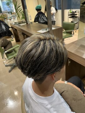 アウラ(AURA) メンズメッシュカラーハイライトカラーブロンドカラー