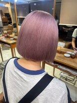 アンククロス 表参道(ANKH CROSS)&nbsp;ケアブリーチカラー/艶髪/ピンク/ショートボブ