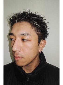 メンズカットアップバングスパイキーショート8