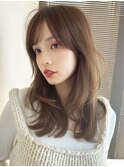 セミロングヘア*レイヤーカット*髪質改善トリートメント*顔周り