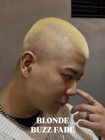 オーバー 町田店(OVER)&nbsp;金髪ボウズフェード【町田/フェード/海外ヘア/金髪】