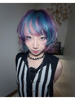 キイ 原宿 表参道(K.e.y)&nbsp;派手髪デザインカラーセクションカラー(カラーは他店様)