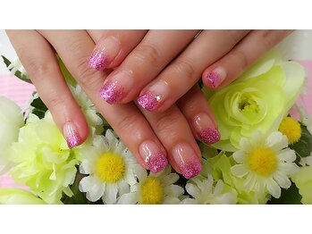 プルミエ ネイル(Premier Nail)/パープルピンクラメグラデ