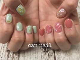 シェルでお花ネイル♪