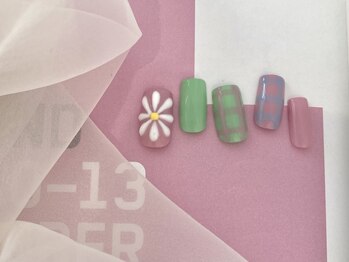 シェリーラメール 池袋店(cherie la mer)/flower × check