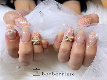ネイル ボンボニエール 京阪シティモール天満橋店(Nail bonbonniere)/ツイードネイル