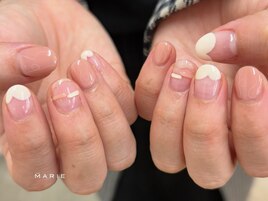 3)6000円 塗りかけネイル 0130a