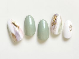 ニュアンス塗りかけネイル