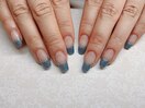 フレンチ★青ラメ
