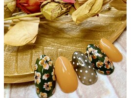 秋色フラワーネイル☆