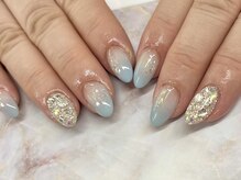ディーネイル 京橋(D-nail)/立和名/涼しげブルーグラデ
