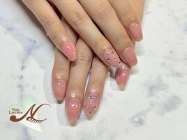クリアピンクネイル