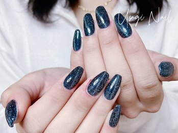ウサギネイル 新大久保店(usagi nail)/マグネットフレンチ秋可愛い