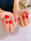 赤ネイル