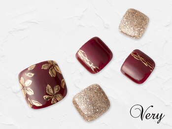 ミラーフラワーネイル