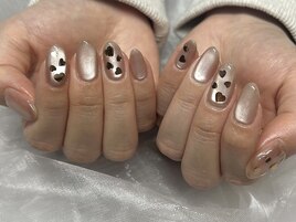 バレンタインネイル