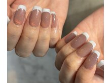 クレセント アイアンドネイル 表参道(Crescent Eye&Nail)/ベースカラー有りミラーフレンチ