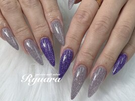 フラッシュラメ！パープルネイル