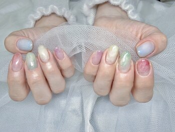 シンプル持込 推しネイル