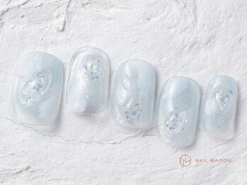 ネイルメゾン 渋谷店(NAIL MAISON)/韓国ぷっくりクリアラメ¥5800