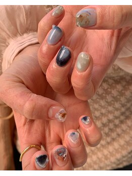 Mネイルアンドカフェ シェレステ/ぽこぽこニュアンス!