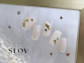 ハートホログラムネイル