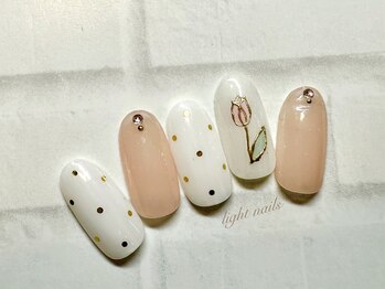 ライト ネイルズ ニシノミヤ(light nails NISHINOMIYA)/チューリップネイル☆