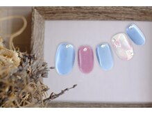 FASTNAIL松戸駅西口店【パラジェル/ジェルネイル専門/定額/マグネット/フットネイル】/クリアネイル　夏　【11342】