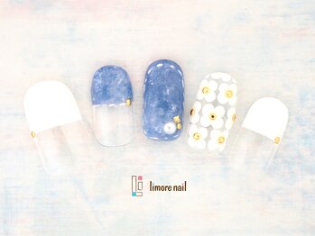 リモアネイル(limore nail)/デニムフラワー☆