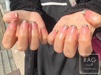 ラグ ネイル(RAG nail)/ガラスフレンチ