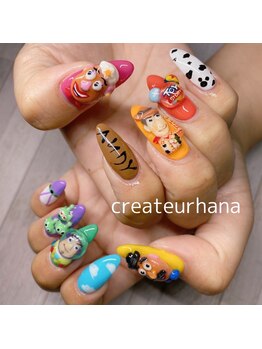 クレアトゥール 華/推しキャラネイル