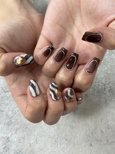 フラワーズネイル(flowers nail)/大人ニュアンスネイル
