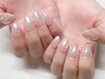 絶妙な光沢感！！オーロラパウダーネイル♪¥6600