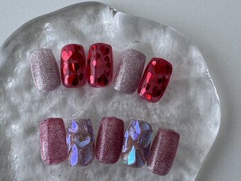 タタネイル 清田(TATA NAIL)/バレンタインネイル