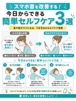 西宮ヤノ整骨院/スマホ首の簡単セルフケア!