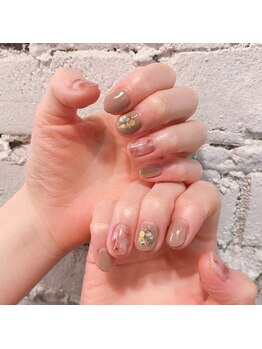 アティックネイルアトリエ(attic nail atelier)/天然石風ネイル★